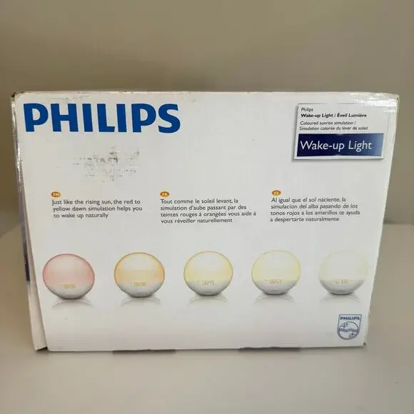 Philips Wake-Up Light Sunrise Alarm Colored Simulation Lamp w/ Natural Sounds - Picture 4 of 16